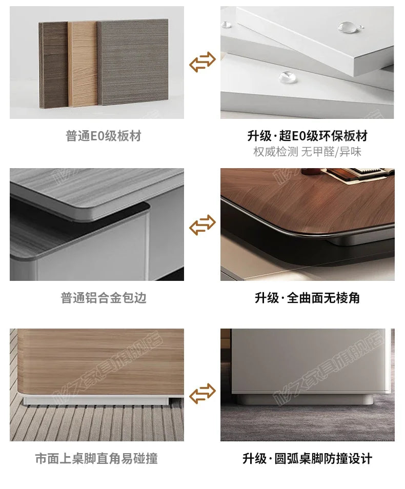 L Shape Storage Executive Desk Designer Computer Bureaux Table Computer Desks Workstation Modern Mesa Escriotorio Home Office