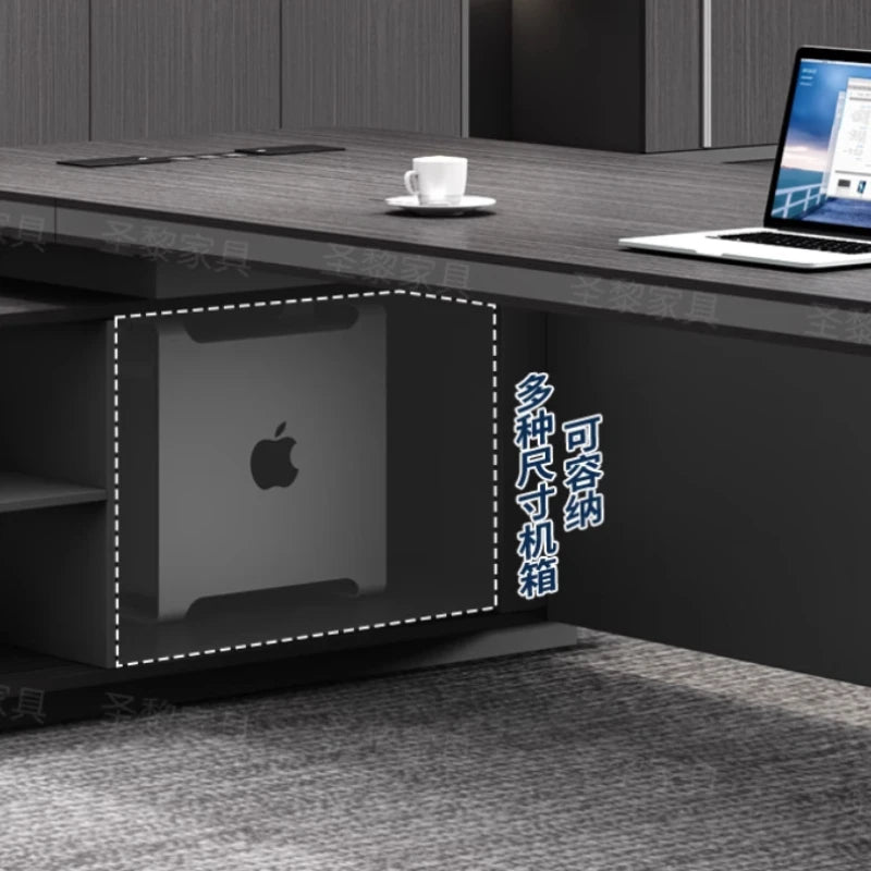 L Shape Storage Executive Desk Designer Computer Bureaux Table Computer Desks Workstation Modern Mesa Escriotorio Home Office
