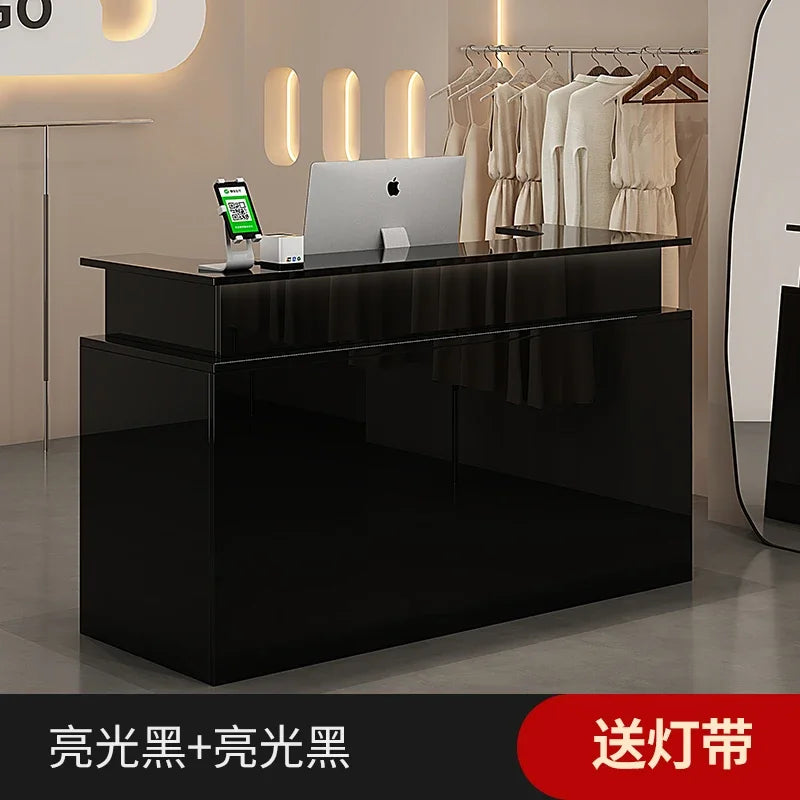 Decoration Luxury Reception Desks Display Counter Salon Reception Desks DesignModern Mostrador Negocio Commercial Furniture