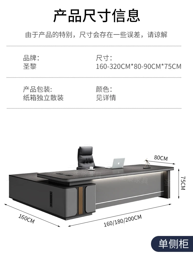 L Shape Storage Executive Desk Designer Computer Bureaux Table Computer Desks Workstation Modern Mesa Escriotorio Home Office