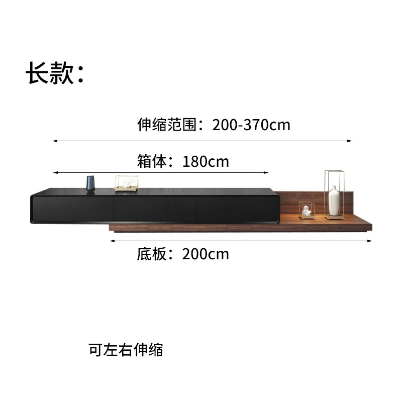 Drawers Storage TV Stand Nordic Trendy Modern Retractable Tv Tables Simple Design Mueble De Sala Modernos Home Furniture