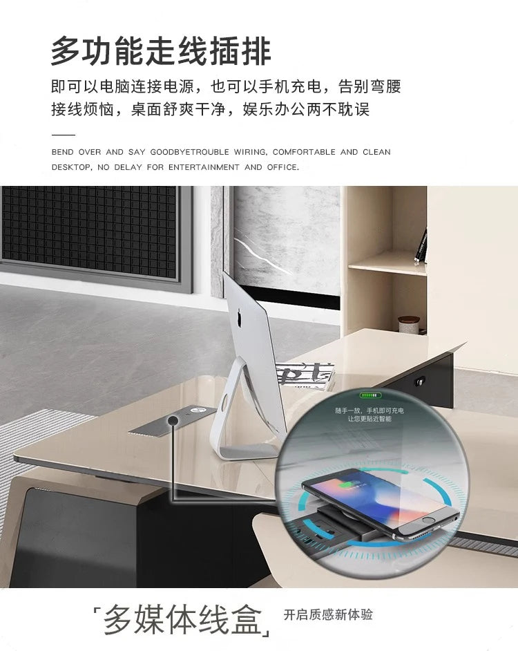 Modern Computer Office Desk Conference Storage Executive Standing Office Desk Display Crafts Mesa Ordenador Office Furniture