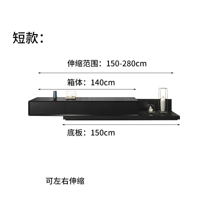 Drawers Storage TV Stand Nordic Trendy Modern Retractable Tv Tables Simple Design Mueble De Sala Modernos Home Furniture