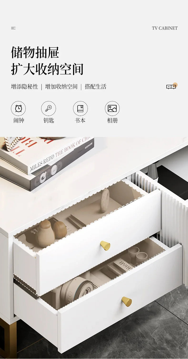 80'' Storage Tv Stand Premium Simple Console Minimalist Tv Cabinet Simple Stylish Mobili Per La Casa Living Room Furniture