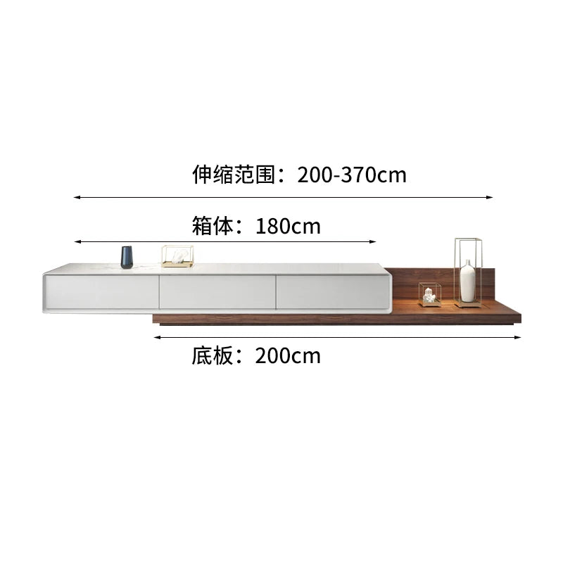 Drawers Storage TV Stand Nordic Trendy Modern Retractable Tv Tables Simple Design Mueble De Sala Modernos Home Furniture