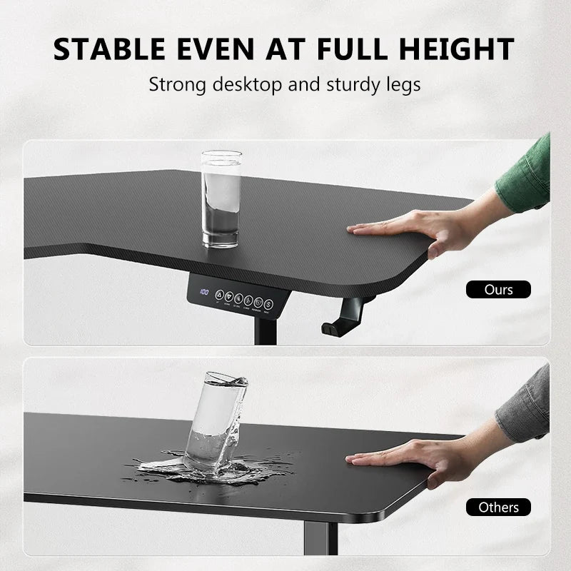 L Shaped Electric Standing Desk Height-adjustable Desk for Study Esports StandUp Corner Computer Desk Home Office Sit Stand Desk