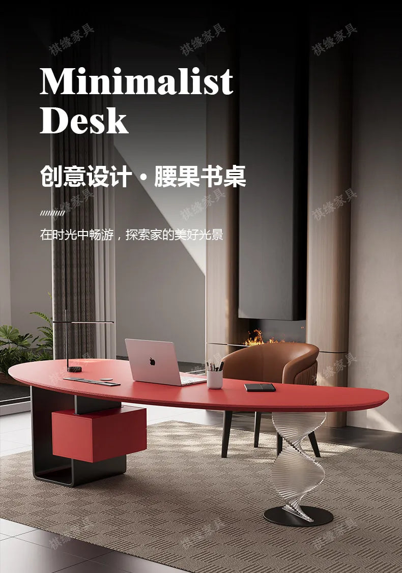 Aesthetic Standing Office Desk Acrylic Design Display Crafts Office Desk Executive Conference Mesas Escritorio Salon Furniture