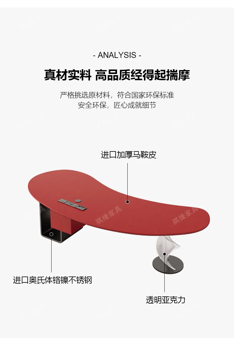 Aesthetic Standing Office Desk Acrylic Design Display Crafts Office Desk Executive Conference Mesas Escritorio Salon Furniture