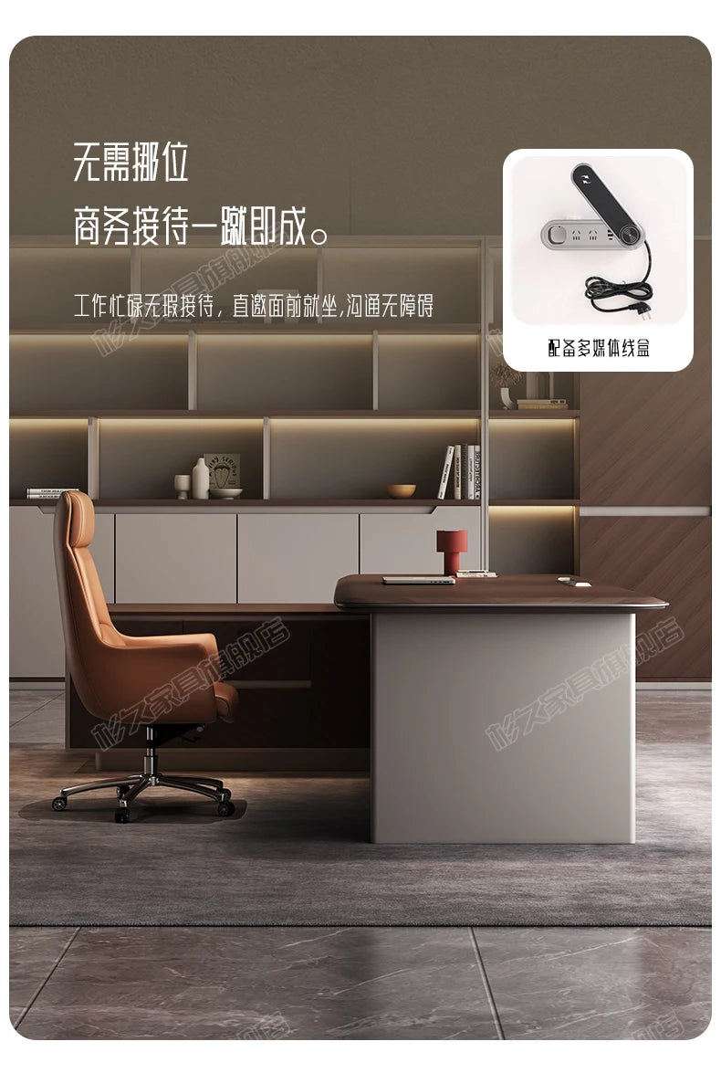 L Shape Storage Executive Desk Designer Computer Bureaux Table Computer Desks Workstation Modern Mesa Escriotorio Home Office