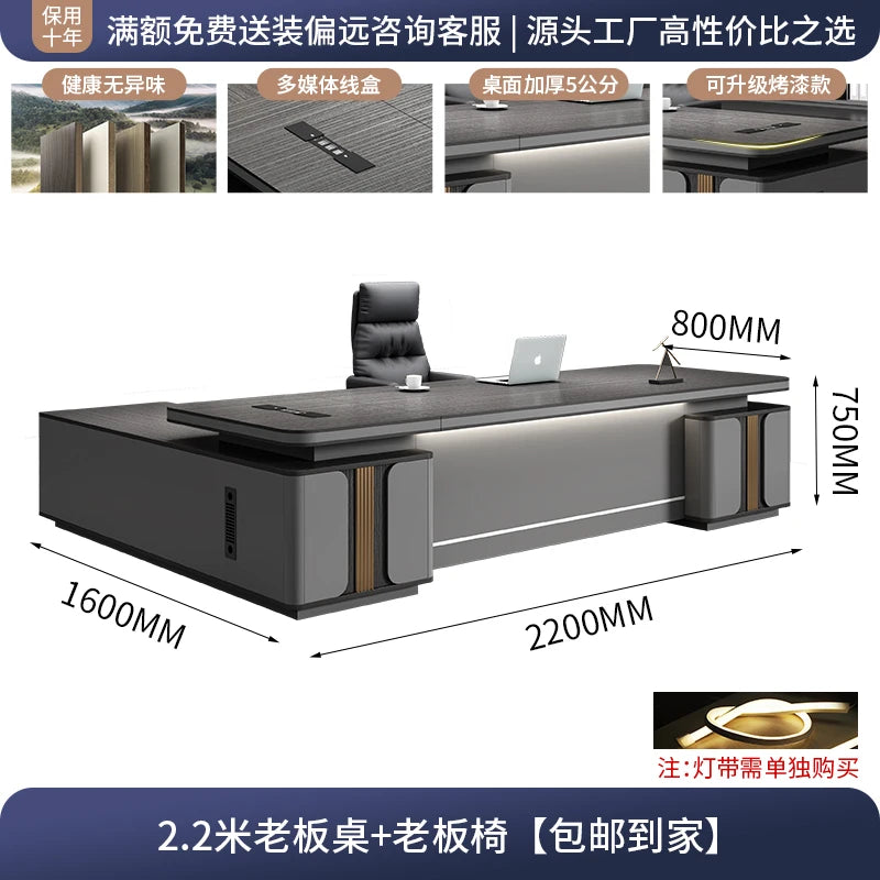 L Shape Storage Executive Desk Designer Computer Bureaux Table Computer Desks Workstation Modern Mesa Escriotorio Home Office