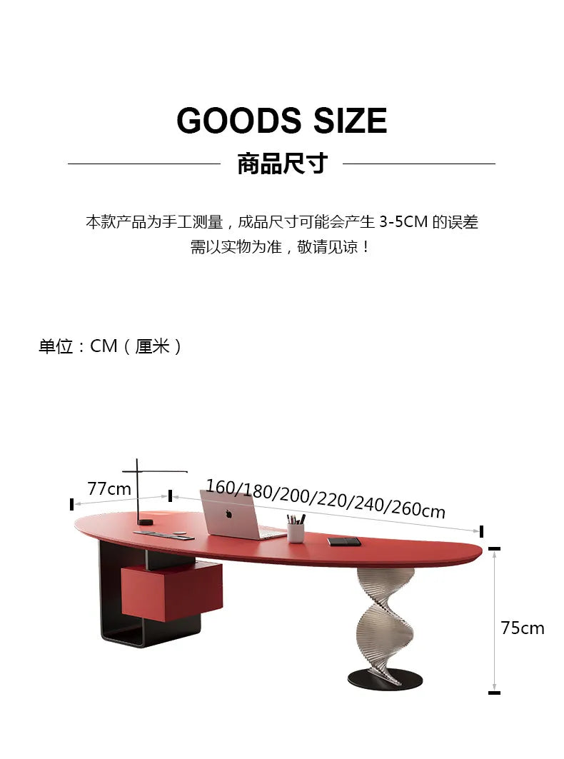Aesthetic Standing Office Desk Acrylic Design Display Crafts Office Desk Executive Conference Mesas Escritorio Salon Furniture