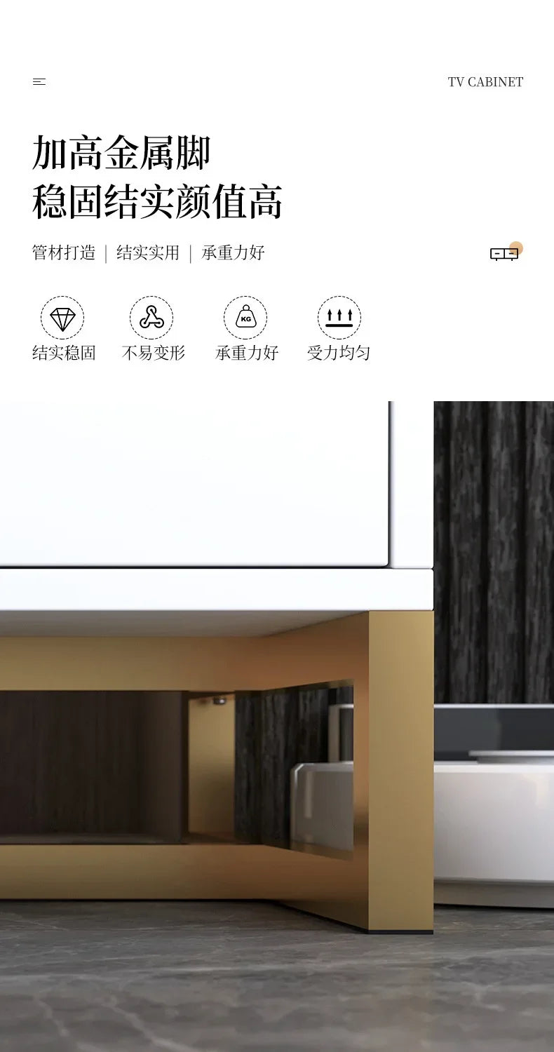 80'' Storage Tv Stand Premium Simple Console Minimalist Tv Cabinet Simple Stylish Mobili Per La Casa Living Room Furniture