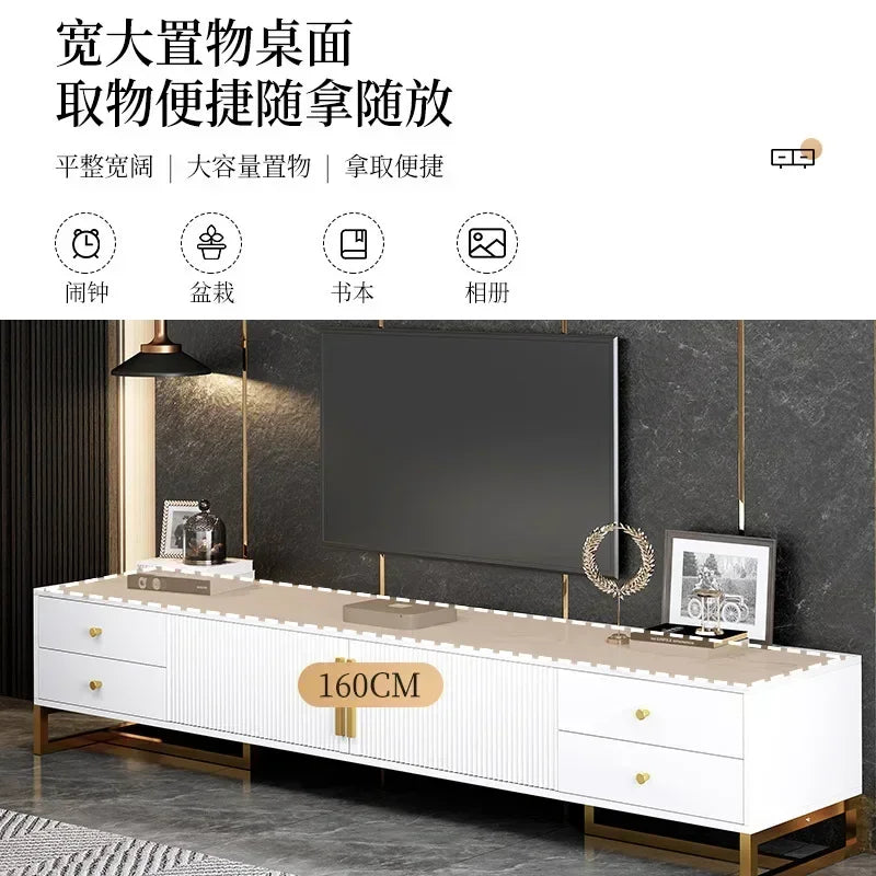 80'' Storage Tv Stand Premium Simple Console Minimalist Tv Cabinet Simple Stylish Mobili Per La Casa Living Room Furniture