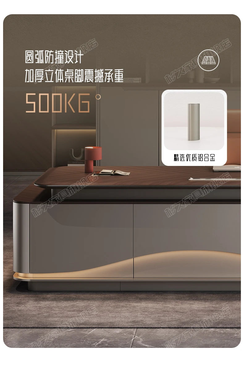 L Shape Storage Executive Desk Designer Computer Bureaux Table Computer Desks Workstation Modern Mesa Escriotorio Home Office