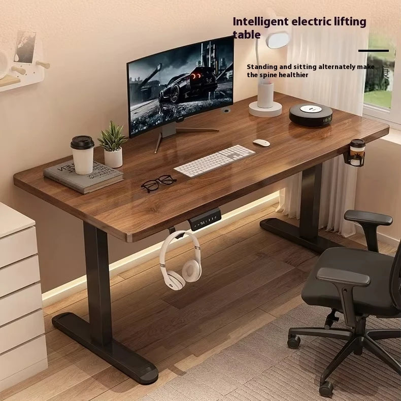Custom Lift Height Adjustable Stand Electric Sit Stand Desk Frame Automatic Best Dual Motor Standing Desk Electric Heavy Duty