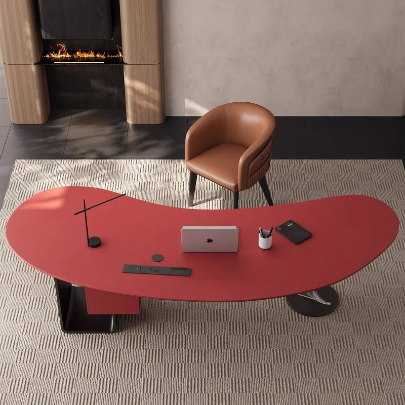 Aesthetic Standing Office Desk Acrylic Design Display Crafts Office Desk Executive Conference Mesas Escritorio Salon Furniture
