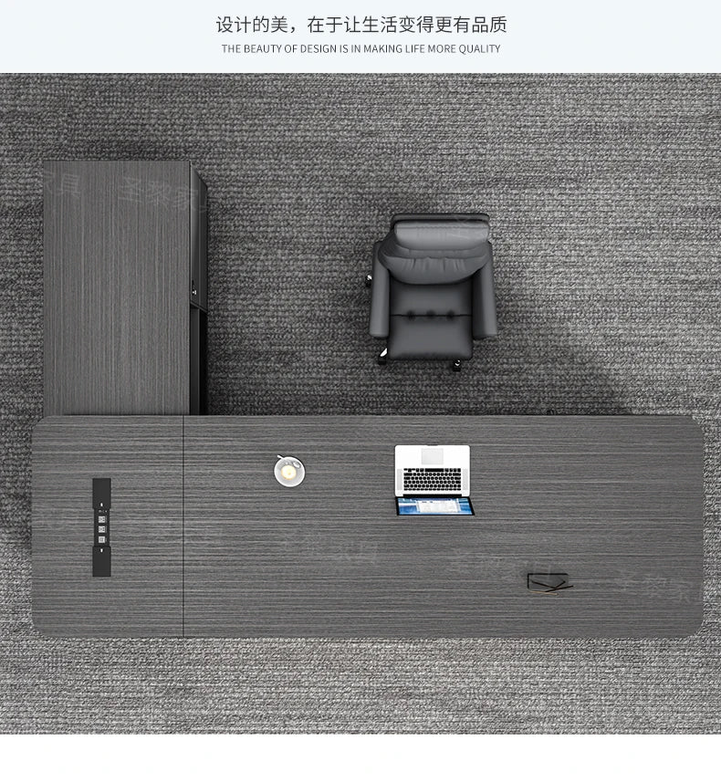 L Shape Storage Executive Desk Designer Computer Bureaux Table Computer Desks Workstation Modern Mesa Escriotorio Home Office
