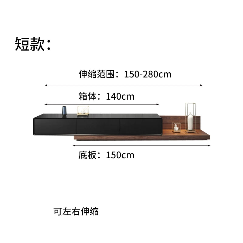 Drawers Storage TV Stand Nordic Trendy Modern Retractable Tv Tables Simple Design Mueble De Sala Modernos Home Furniture