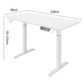 Electric Stand Up Desk Workstation Whole-Piece Desktop With Cup and headphone holder Ergonomic Height Adjustable Standing Desk