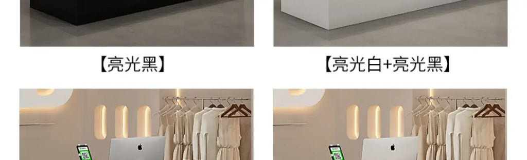Decoration Luxury Reception Desks Display Counter Salon Reception Desks DesignModern Mostrador Negocio Commercial Furniture