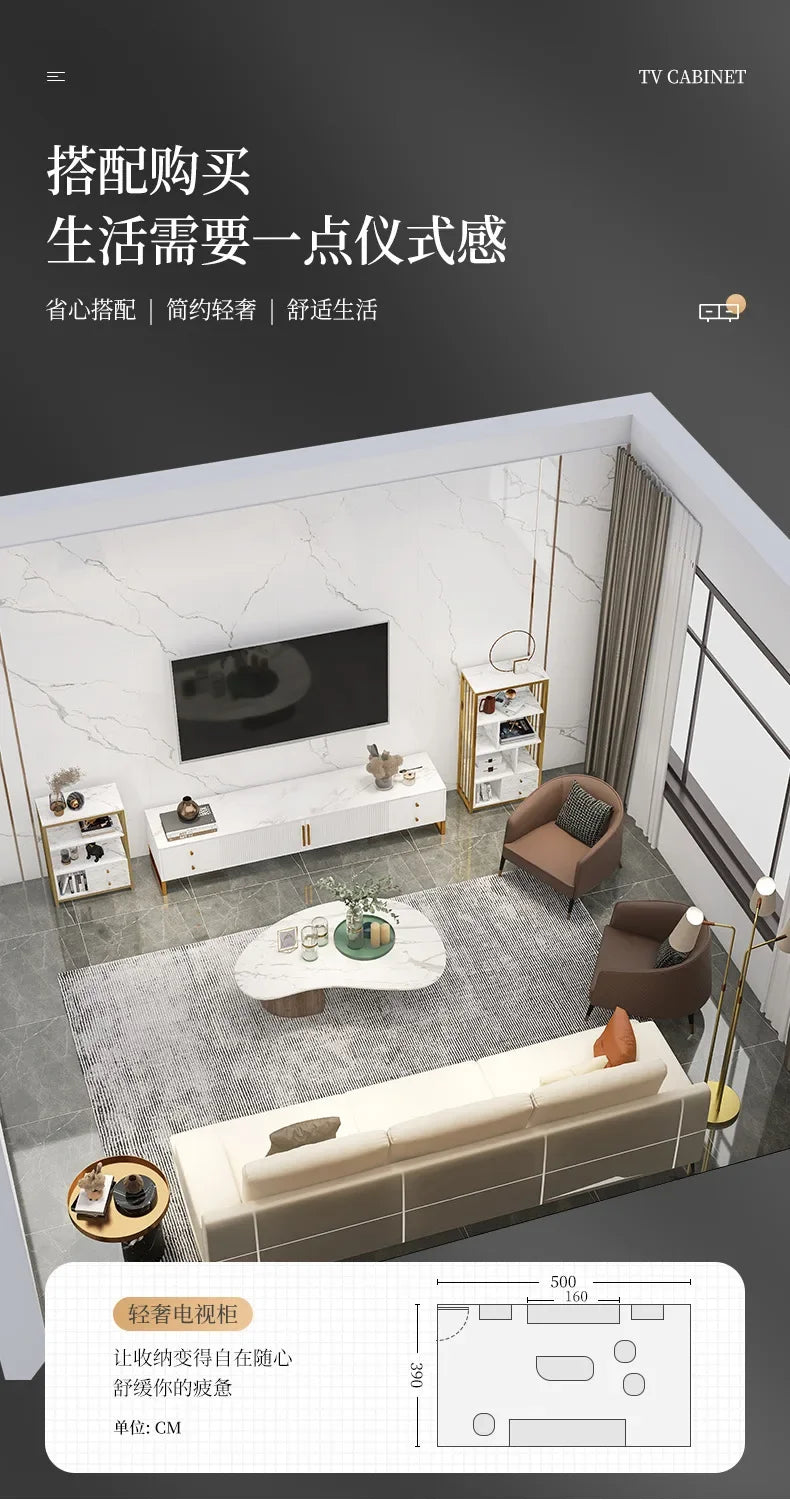 80'' Storage Tv Stand Premium Simple Console Minimalist Tv Cabinet Simple Stylish Mobili Per La Casa Living Room Furniture