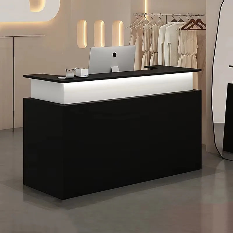 Decoration Luxury Reception Desks Display Counter Salon Reception Desks DesignModern Mostrador Negocio Commercial Furniture