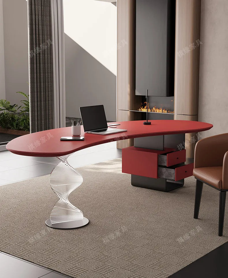Aesthetic Standing Office Desk Acrylic Design Display Crafts Office Desk Executive Conference Mesas Escritorio Salon Furniture