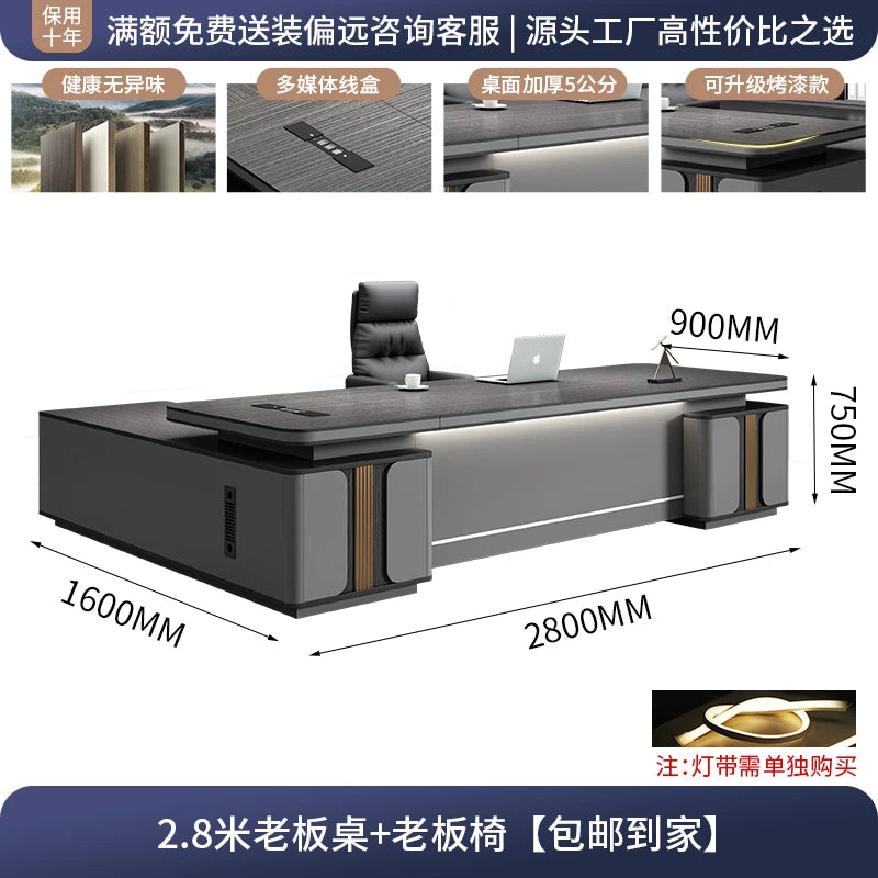 L Shape Storage Executive Desk Designer Computer Bureaux Table Computer Desks Workstation Modern Mesa Escriotorio Home Office