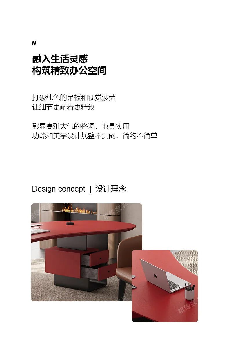 Aesthetic Standing Office Desk Acrylic Design Display Crafts Office Desk Executive Conference Mesas Escritorio Salon Furniture