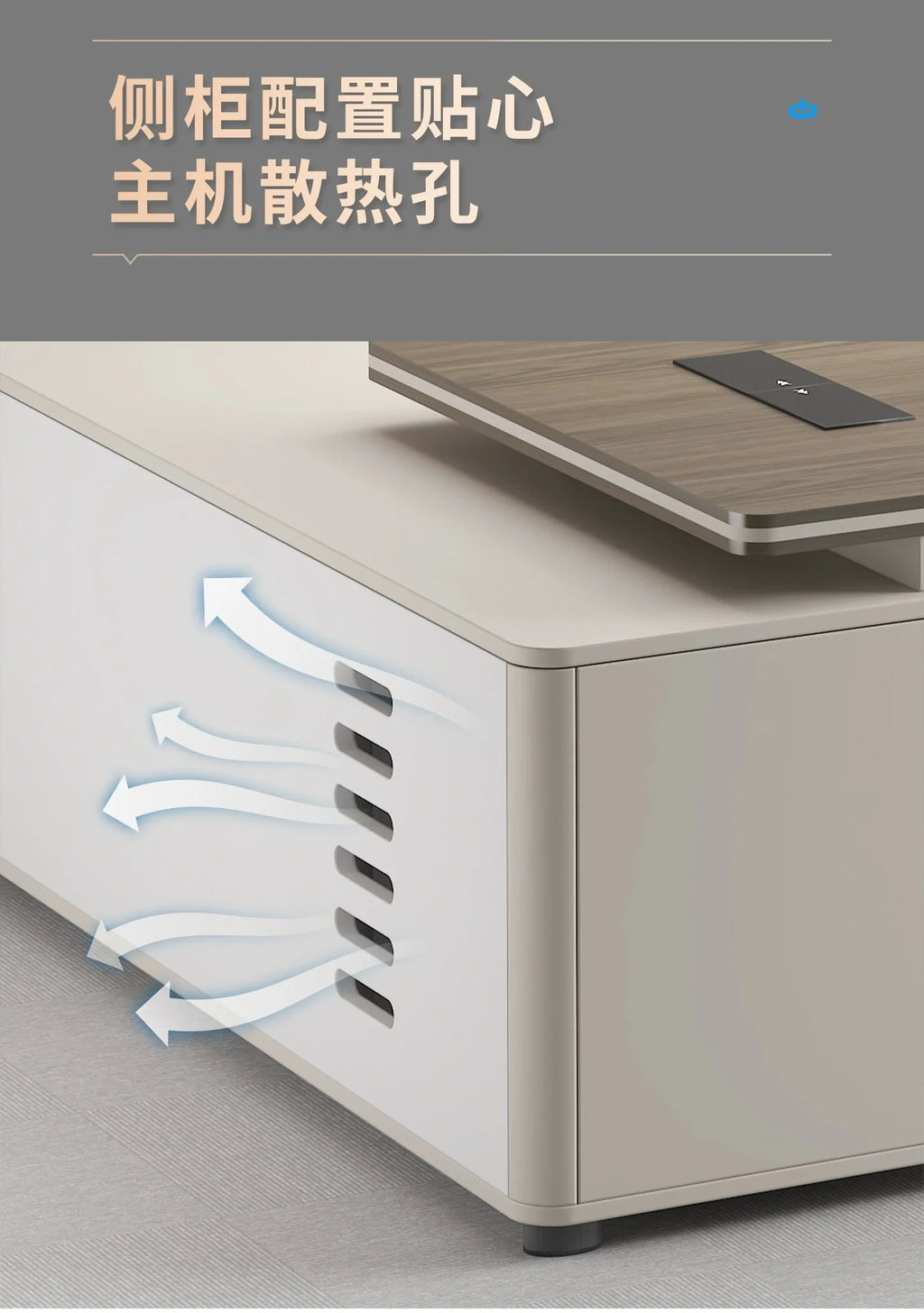 Large Wood Aesthetic Office Desk Designer Modern Drawers Standing Computer Desk Executive Wooden Mesa Escrivaninha Furniture