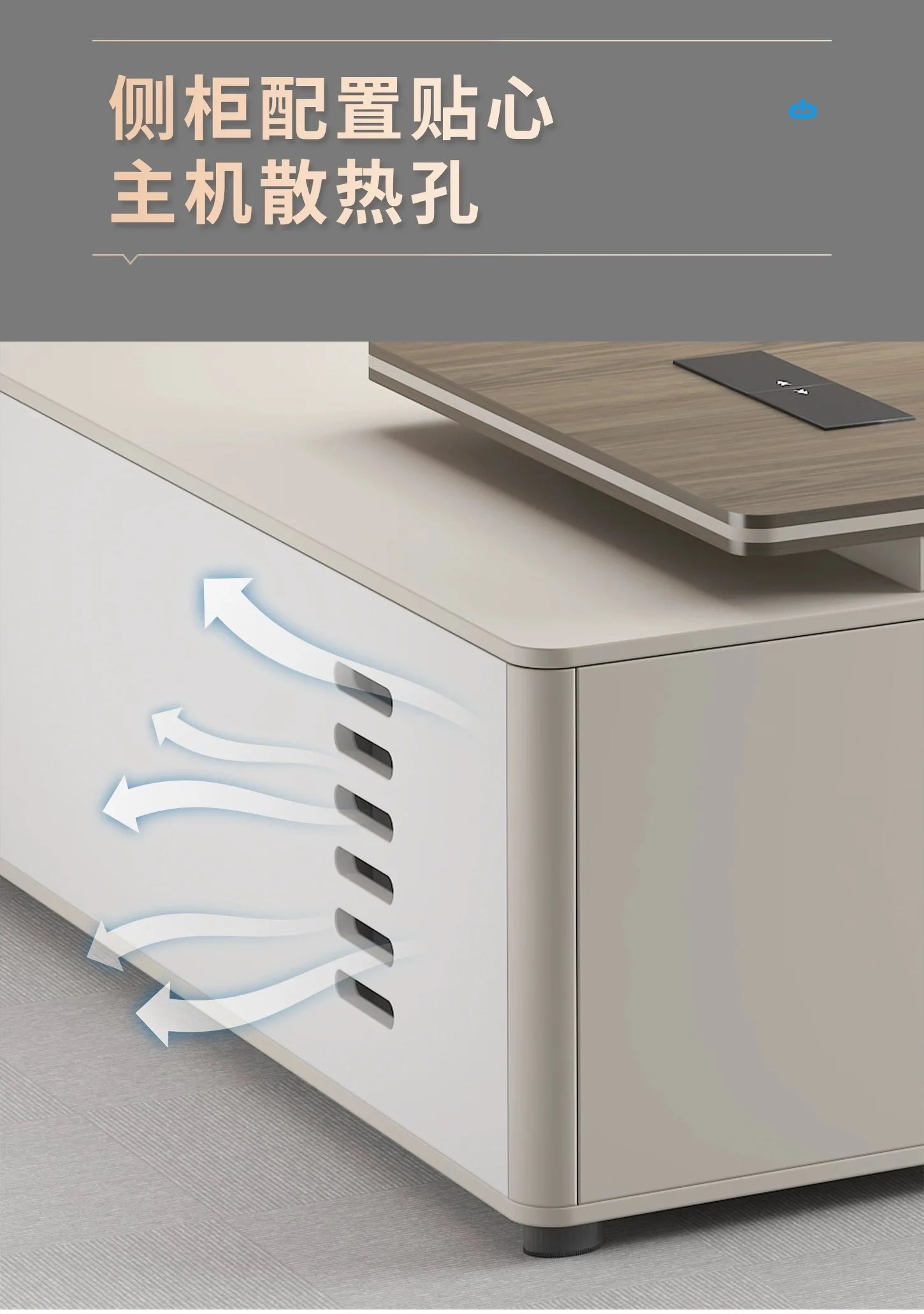 Large Wood Aesthetic Office Desk Designer Modern Drawers Standing Computer Desk Executive Wooden Mesa Escrivaninha Furniture