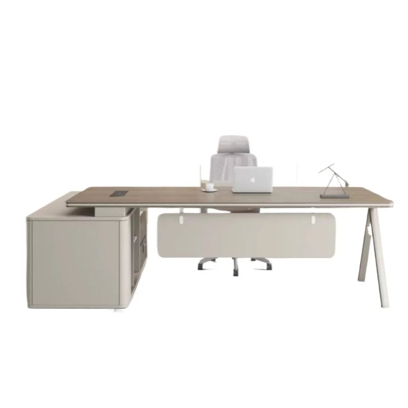 Large Wood Aesthetic Office Desk Designer Modern Drawers Standing Computer Desk Executive Wooden Mesa Escrivaninha Furniture