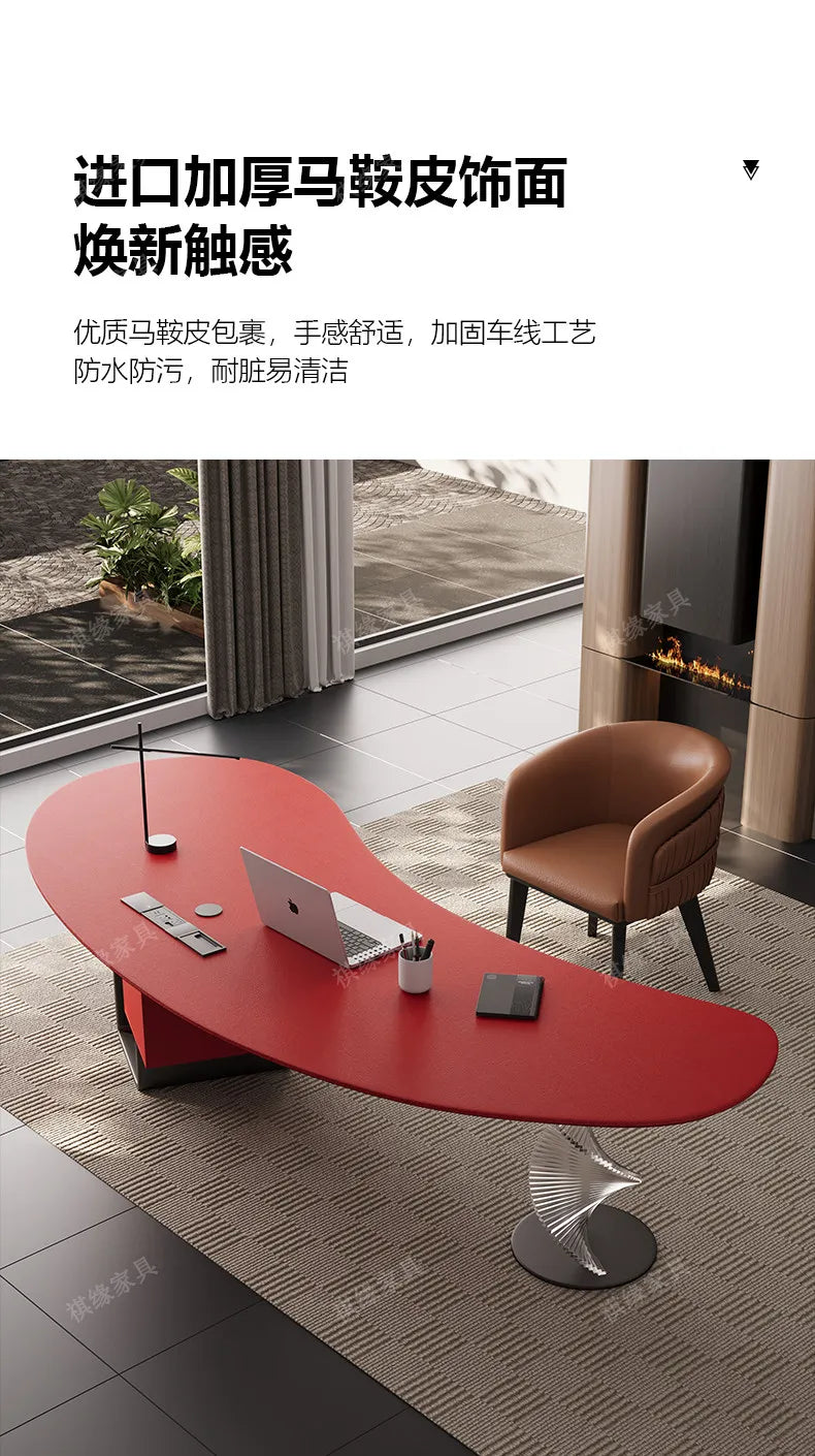 Aesthetic Standing Office Desk Acrylic Design Display Crafts Office Desk Executive Conference Mesas Escritorio Salon Furniture
