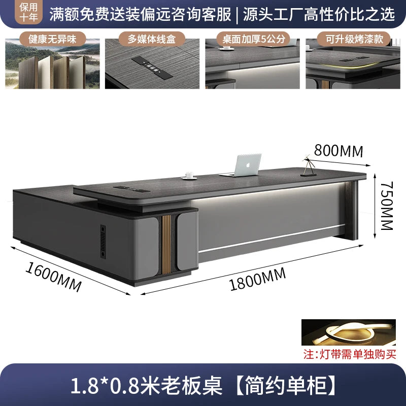 L Shape Storage Executive Desk Designer Computer Bureaux Table Computer Desks Workstation Modern Mesa Escriotorio Home Office