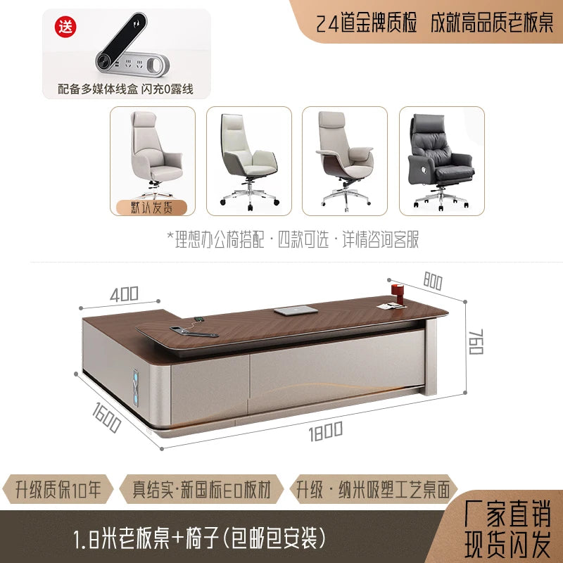 L Shape Storage Executive Desk Designer Computer Bureaux Table Computer Desks Workstation Modern Mesa Escriotorio Home Office