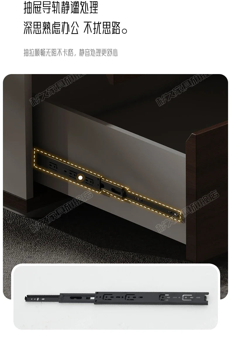 L Shape Storage Executive Desk Designer Computer Bureaux Table Computer Desks Workstation Modern Mesa Escriotorio Home Office