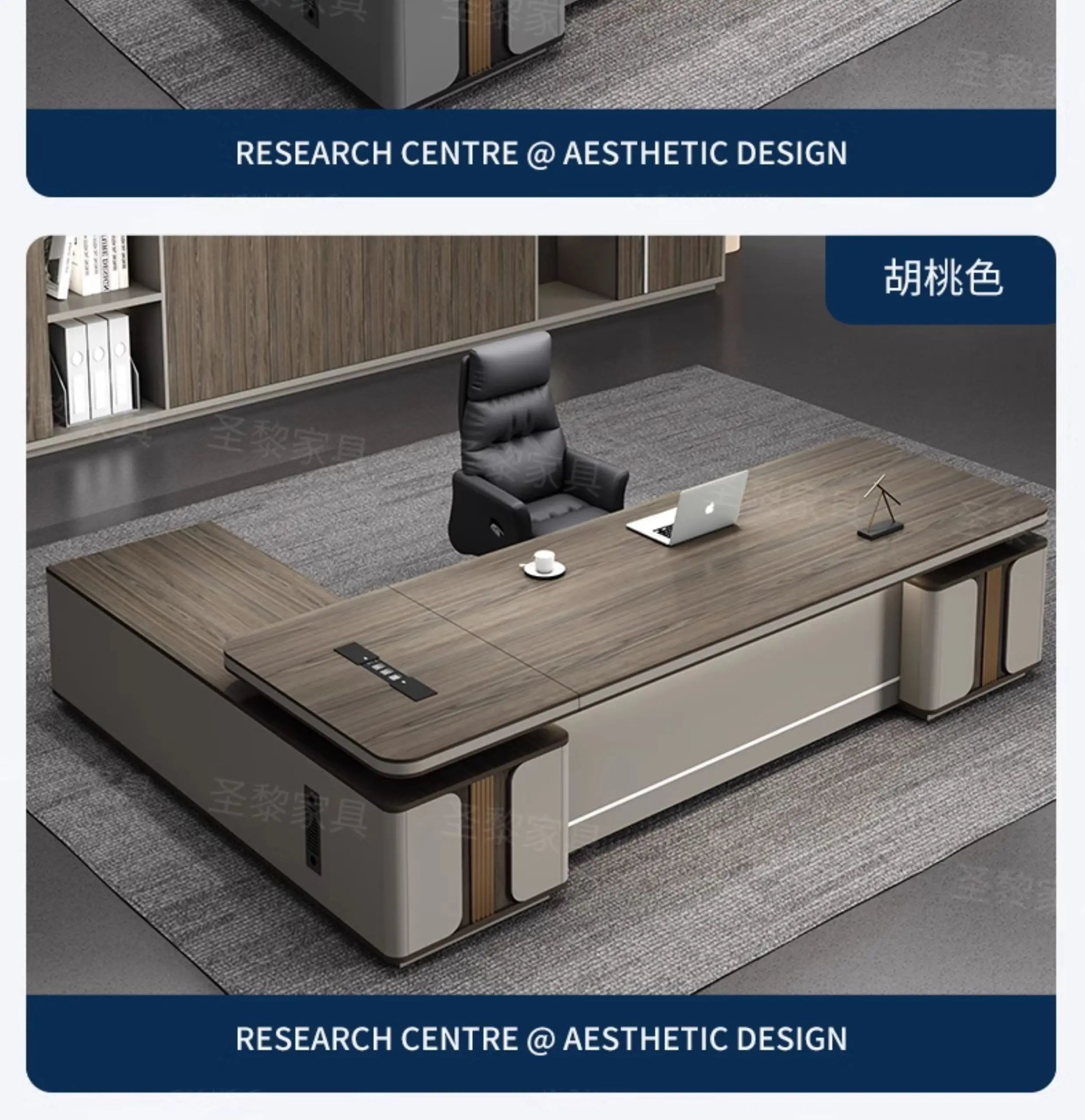 L Shape Storage Executive Desk Designer Computer Bureaux Table Computer Desks Workstation Modern Mesa Escriotorio Home Office