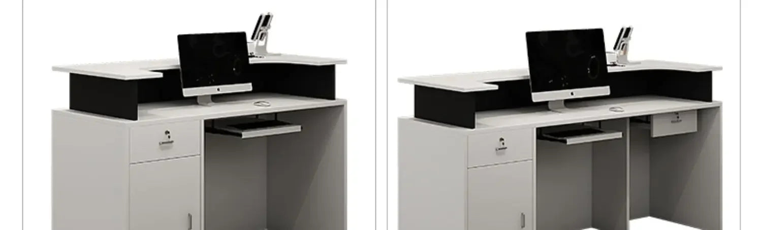 Decoration Luxury Reception Desks Display Counter Salon Reception Desks DesignModern Mostrador Negocio Commercial Furniture