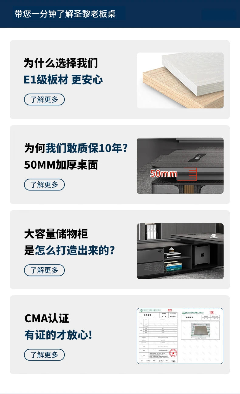 L Shape Storage Executive Desk Designer Computer Bureaux Table Computer Desks Workstation Modern Mesa Escriotorio Home Office