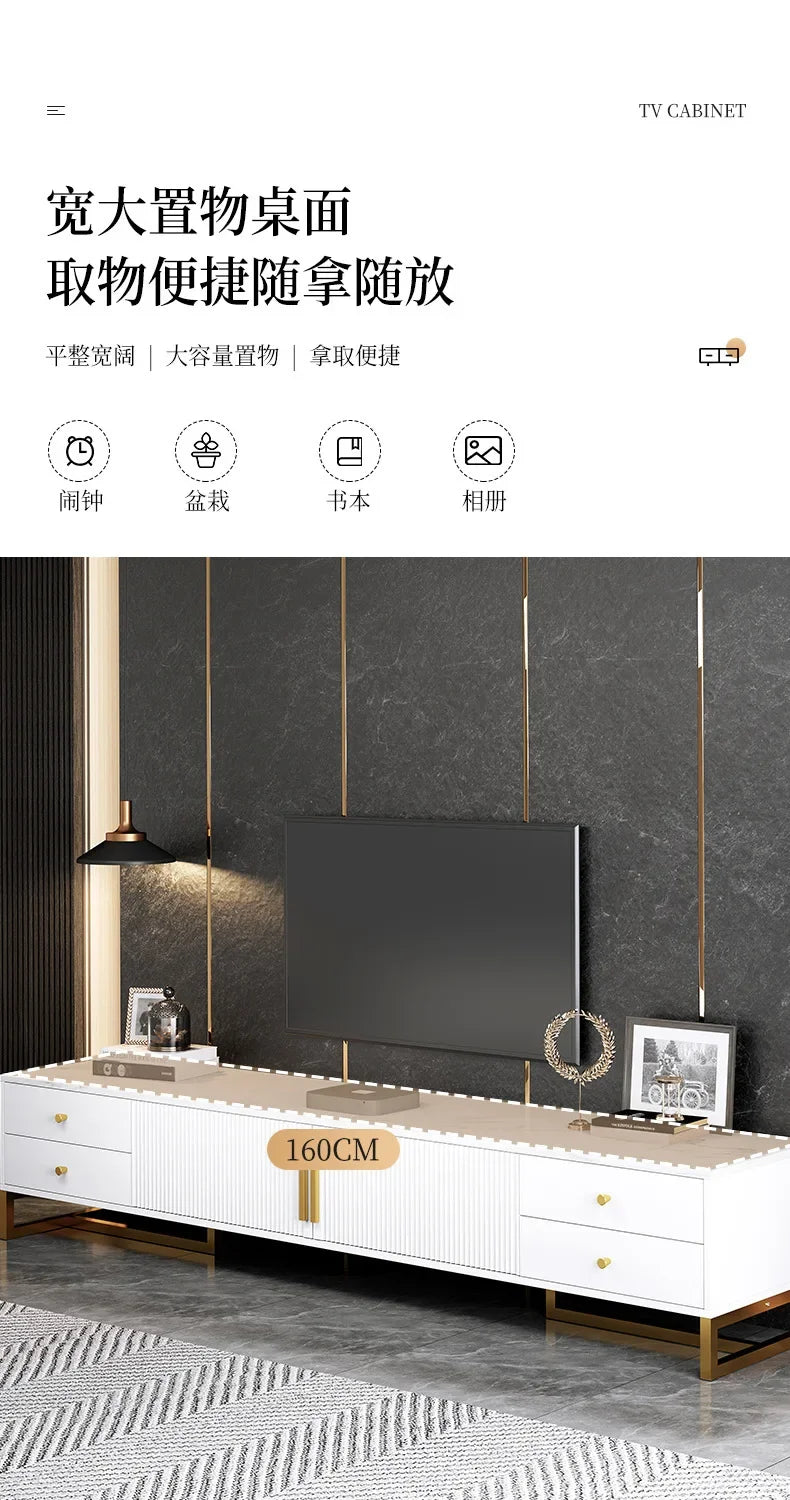 80'' Storage Tv Stand Premium Simple Console Minimalist Tv Cabinet Simple Stylish Mobili Per La Casa Living Room Furniture