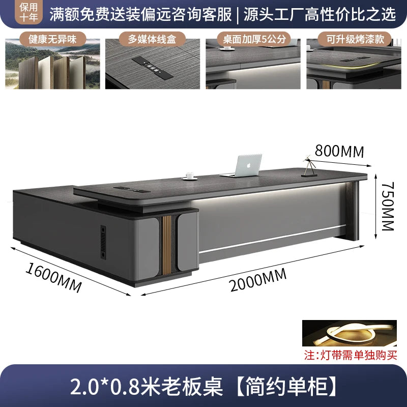 L Shape Storage Executive Desk Designer Computer Bureaux Table Computer Desks Workstation Modern Mesa Escriotorio Home Office