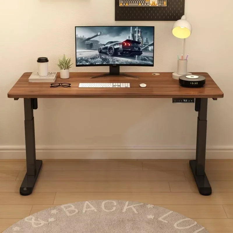 Custom Lift Height Adjustable Stand Electric Sit Stand Desk Frame Automatic Best Dual Motor Standing Desk Electric Heavy Duty