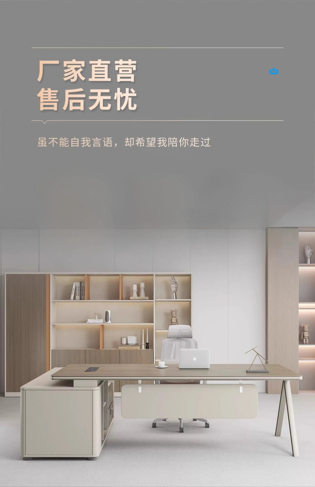 Large Wood Aesthetic Office Desk Designer Modern Drawers Standing Computer Desk Executive Wooden Mesa Escrivaninha Furniture