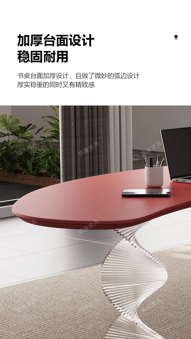 Aesthetic Standing Office Desk Acrylic Design Display Crafts Office Desk Executive Conference Mesas Escritorio Salon Furniture