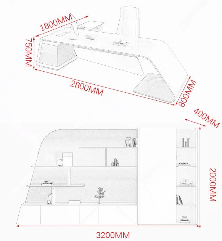 Modern Computer Office Desk Conference Storage Executive Standing Office Desk Display Crafts Mesa Ordenador Office Furniture