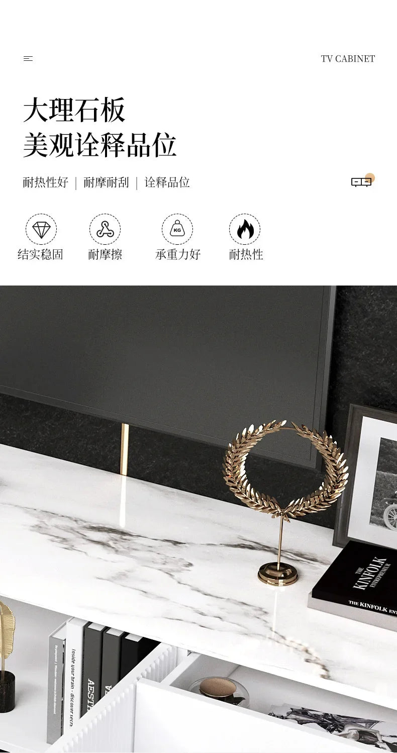 80'' Storage Tv Stand Premium Simple Console Minimalist Tv Cabinet Simple Stylish Mobili Per La Casa Living Room Furniture
