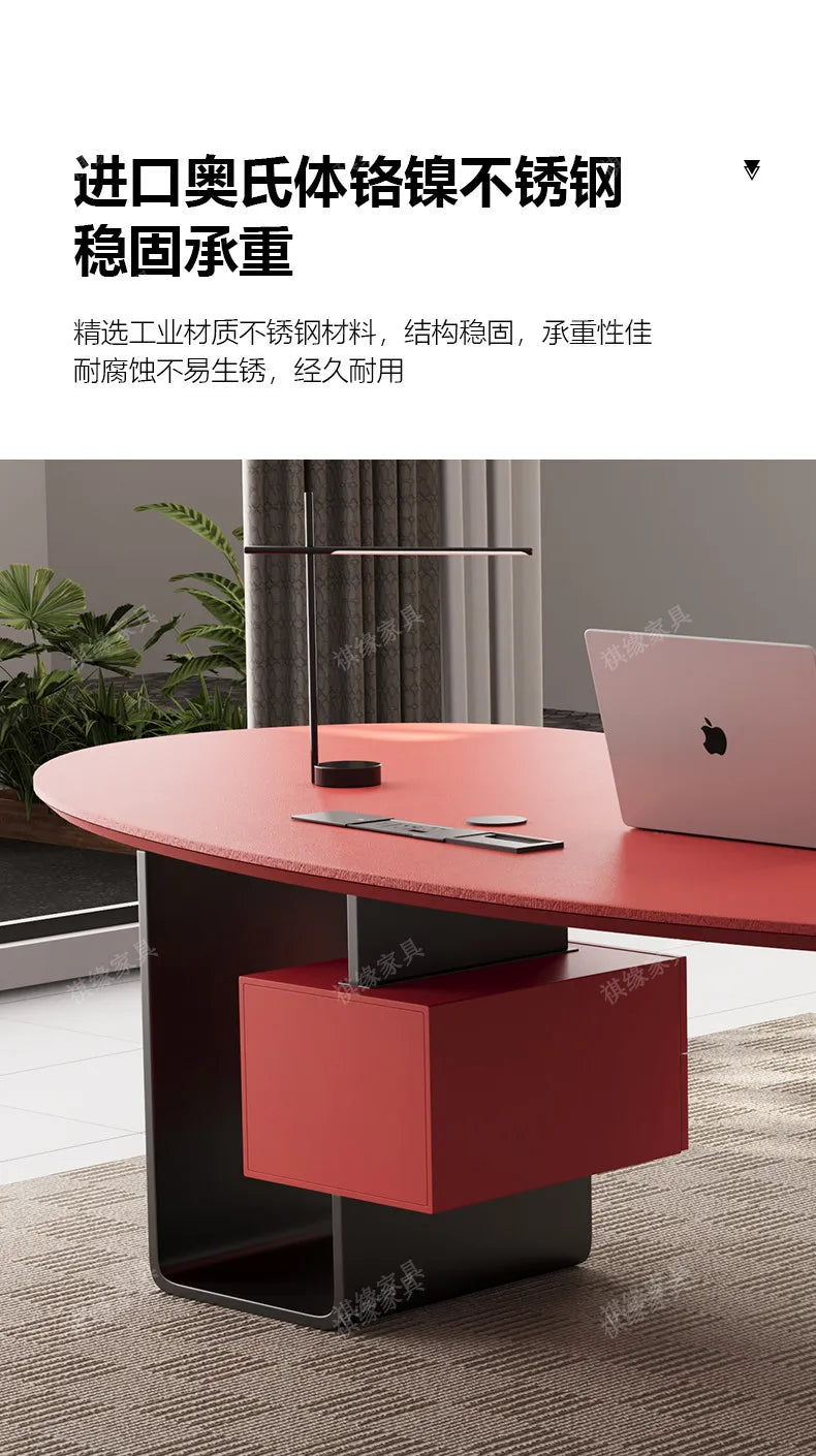 Aesthetic Standing Office Desk Acrylic Design Display Crafts Office Desk Executive Conference Mesas Escritorio Salon Furniture