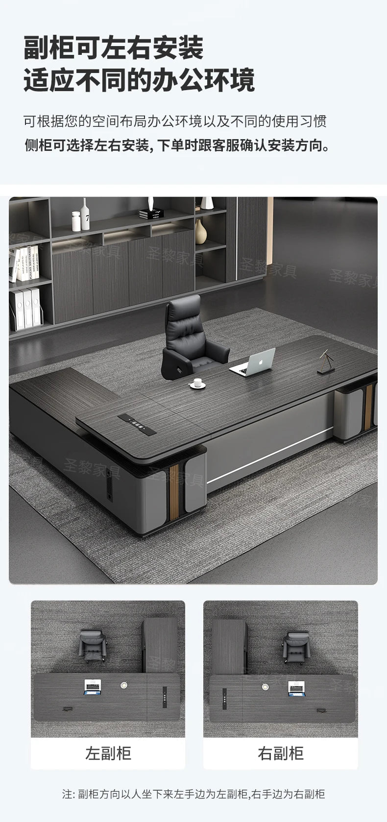 L Shape Storage Executive Desk Designer Computer Bureaux Table Computer Desks Workstation Modern Mesa Escriotorio Home Office