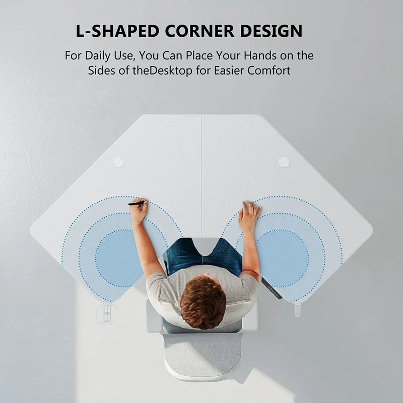 L Shaped Electric Standing Desk Height-adjustable Desk for Study Esports StandUp Corner Computer Desk Home Office Sit Stand Desk