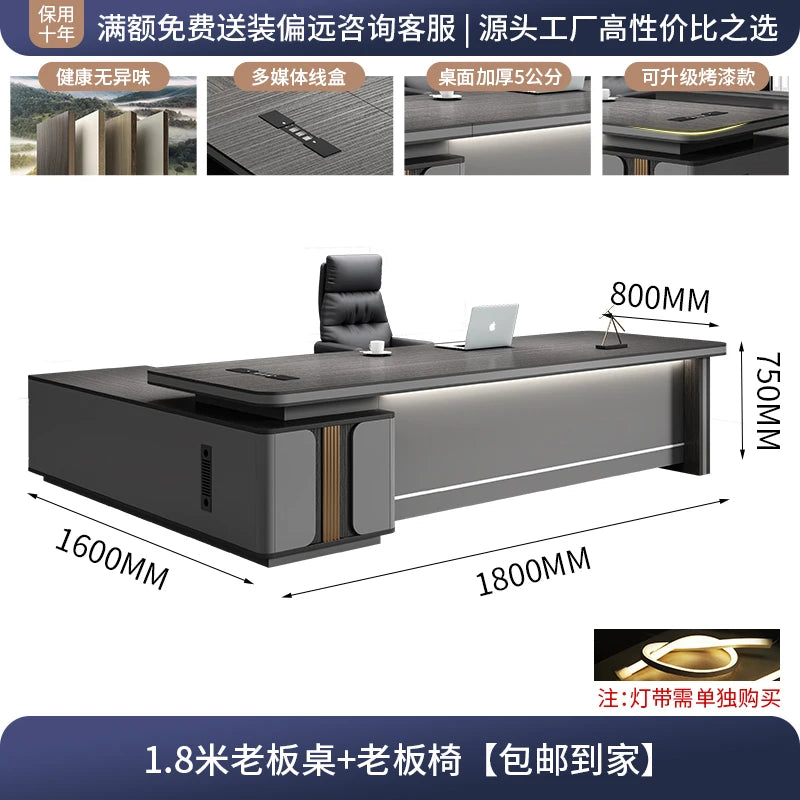 L Shape Storage Executive Desk Designer Computer Bureaux Table Computer Desks Workstation Modern Mesa Escriotorio Home Office